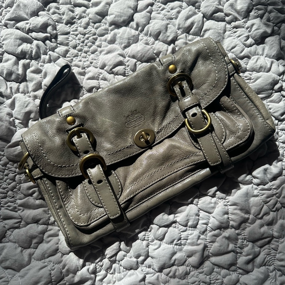Coach Legacy Garcia Gray Clutch Wristlet